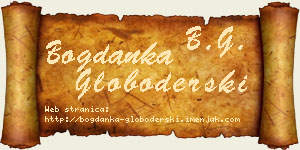 Bogdanka Globoderski vizit kartica